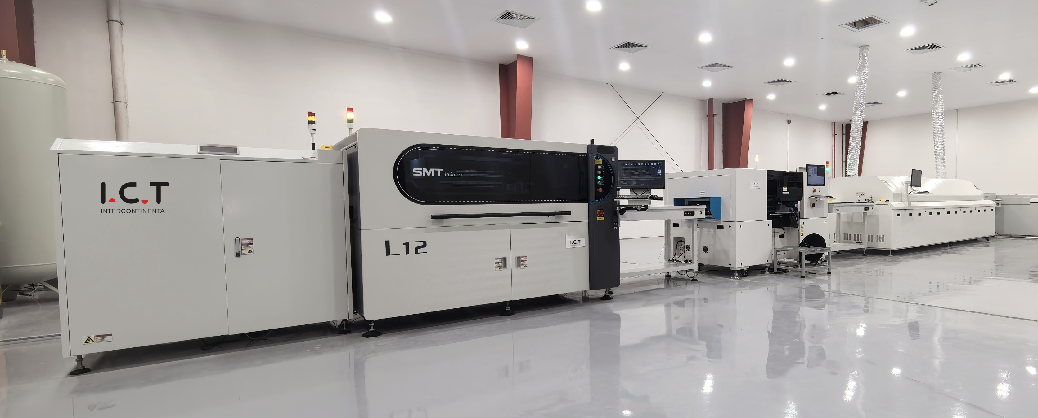 I.C.T SMT Line in Saudi Arabian LED Lighting Manufacturer I.C.T SMT linea in Arabia Saudita LED Produttore di illuminazione