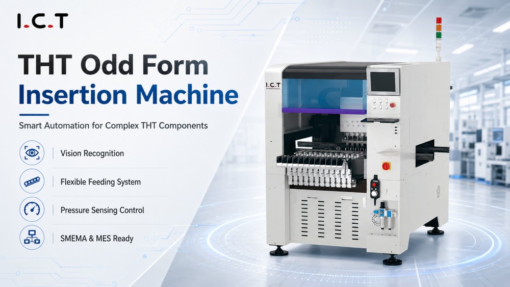I.C.T THT odd form insertion machine I.C.T THT macchina per l'inserimento di moduli dispari