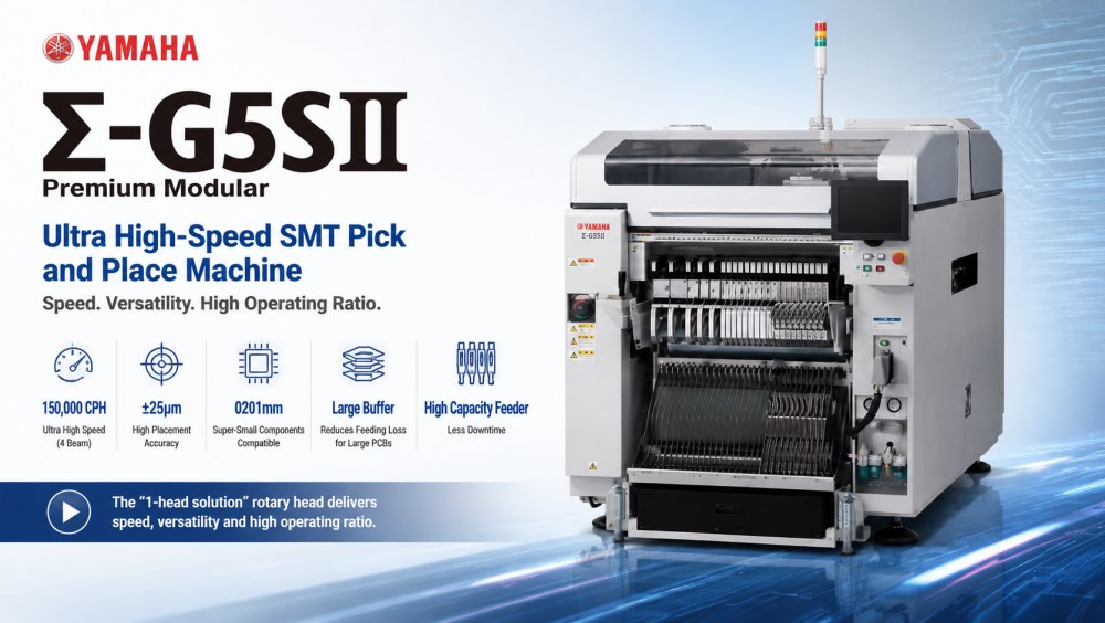 Yamaha Σ-G5SⅡ SMT Pick and Place Machine Macchina Pick and Place Yamaha Σ-G5SⅡ SMT