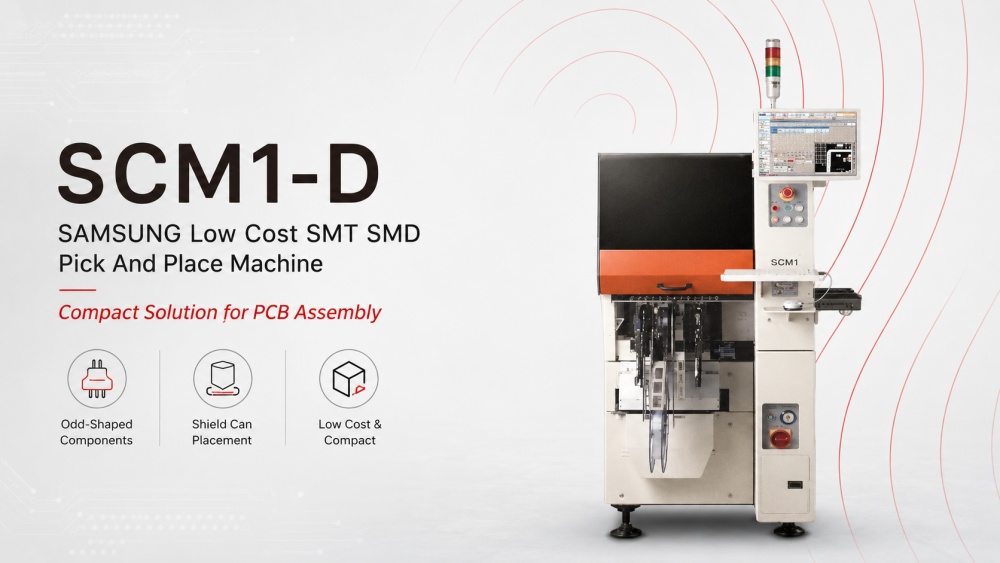 SCM1-D SAMSUNG Low Cost SMT SMD Pick And Place Machine SCM1-D SAMSUNG Macchina Pick And Place a basso costo SMT SMD