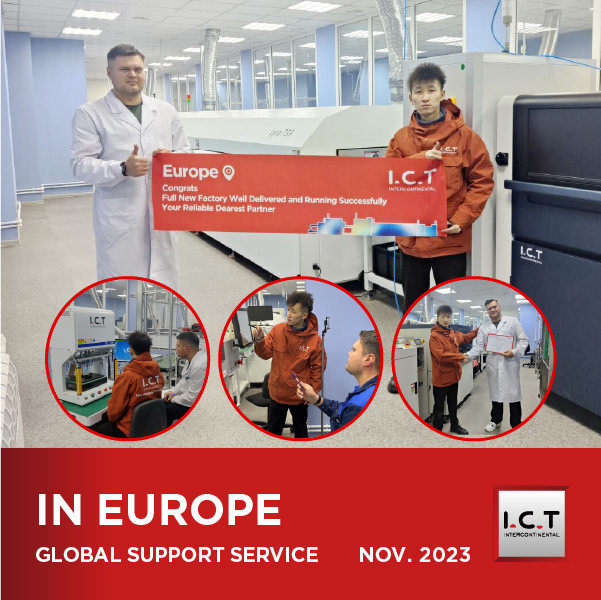 Supporto all'estero di I.C.T per la produzione di alimentatori per computer in Europa