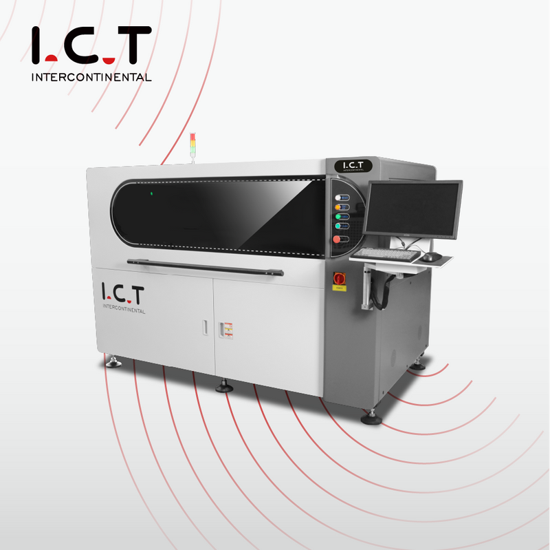 I.C.T-1500 |Stampanti completamente automatiche a bordo lungo LED PCB stampino