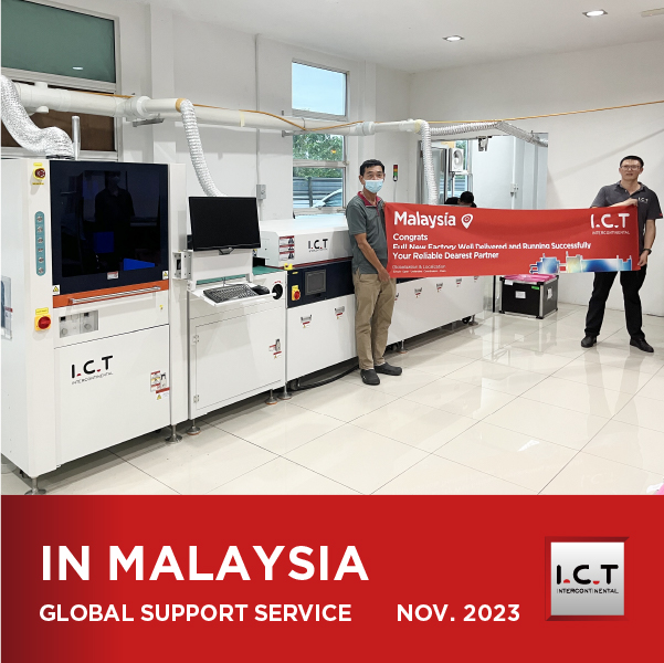 I.C.T fornisce PCBA una linea di rivestimento per la produzione di componenti elettronici in Malesia