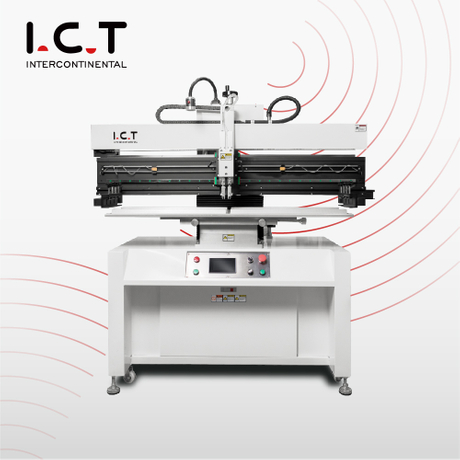 I.C.T |SMT Manuale Semi Automatico stampino Macchina per Lavoro Stabile stampino Stampante per Incolla