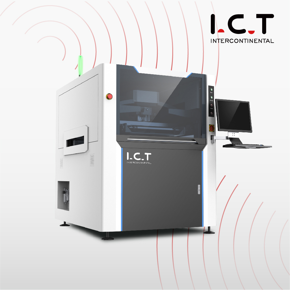 Completamente automatico online SMT LED Cornice per schermo Stampante per pasta saldante Modello di fascia alta I.C.T-6534