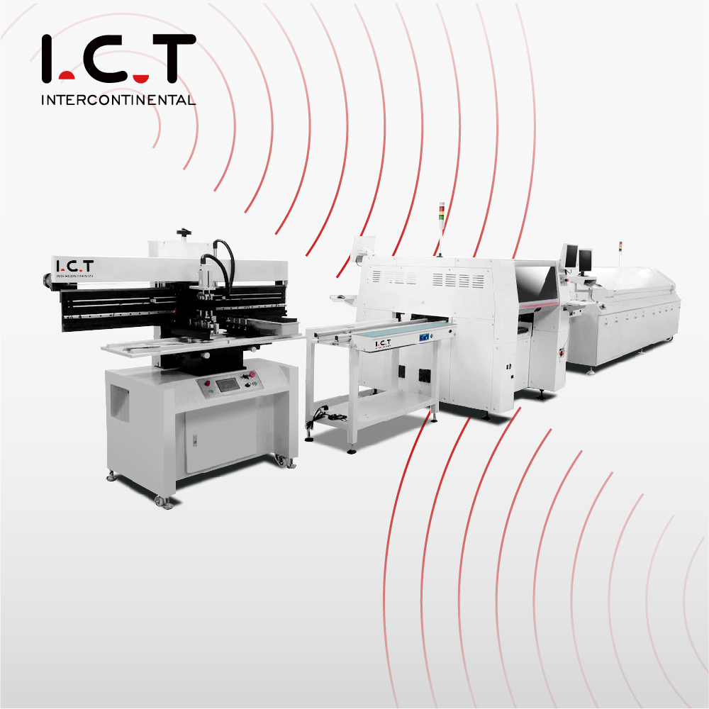 I.C.T | Semi-auto SMT SMD linea di produzione