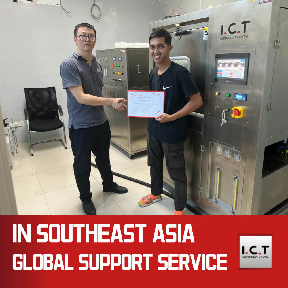 I.C.T | Soluzione degressore per schede PCB con pulitore ad ultrasuoni