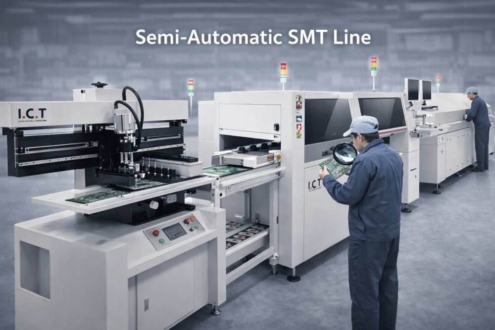 Linea SMT Semiautomatica
