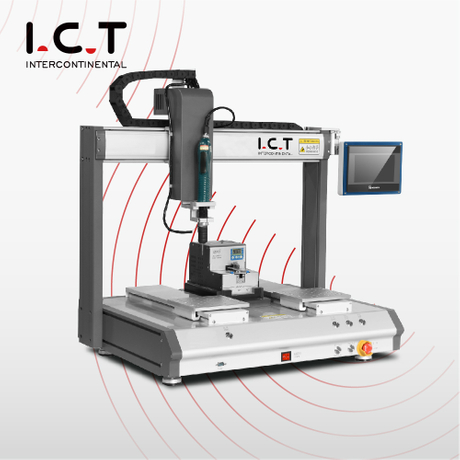 I.C.T-SCR540 |Unità robotizzata con vite di fissaggio in linea per fissaggio automatico da tavolo 