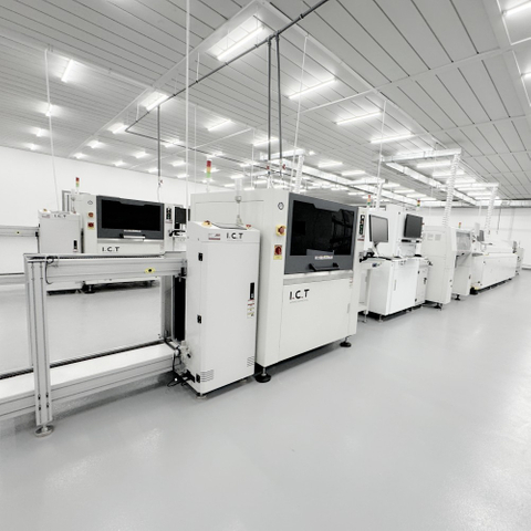 I.C.T | Linea di produzione semiautomatica SMT SMD