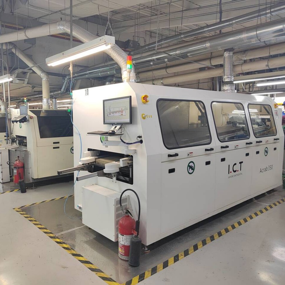 I.C.T | Saldatrice ad onda a basso prezzo PCB Saldatrice DIP con spruzzatore di flusso da tavolo