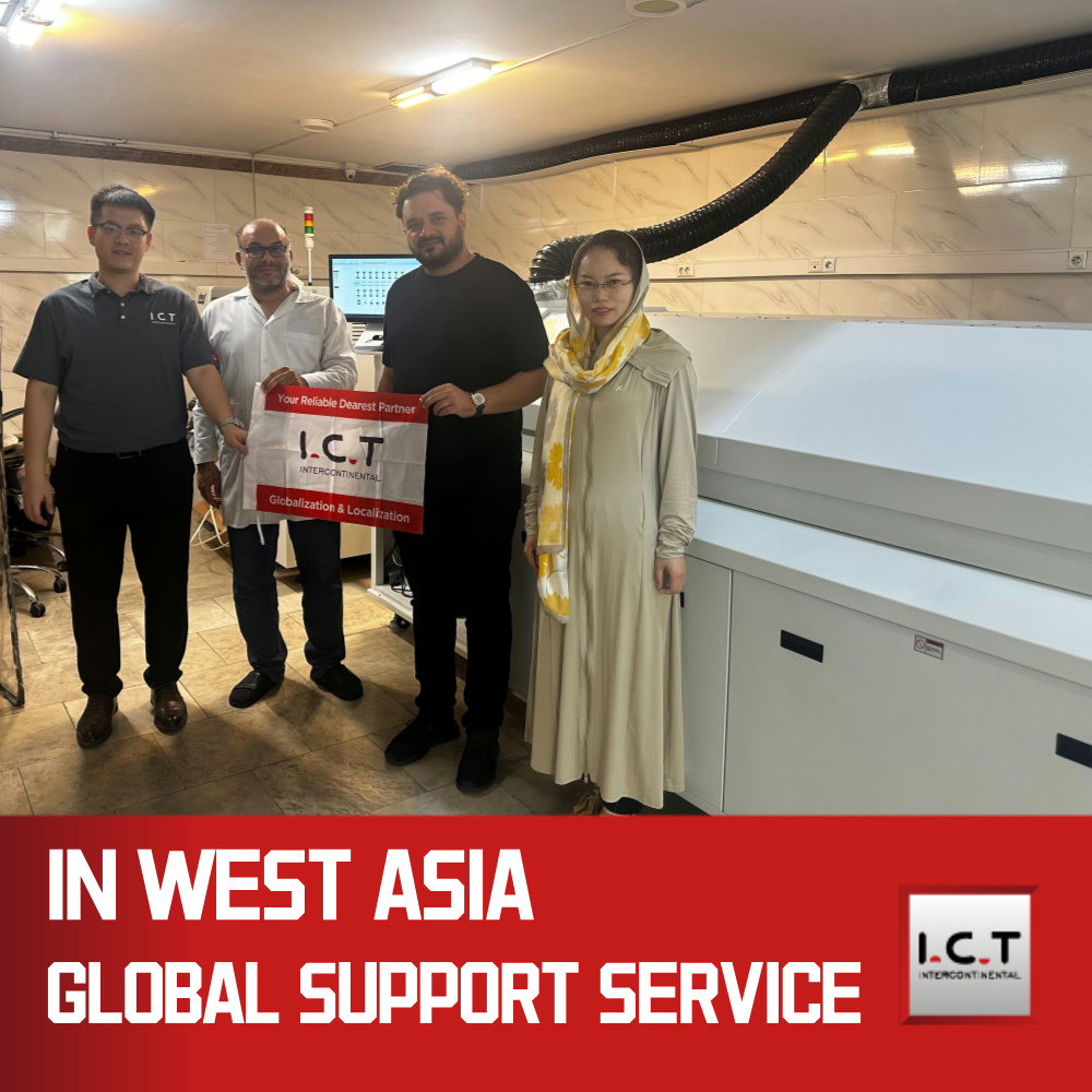 I.C.T | Forno per tostapane con saldatura a riflusso IR ad aria calda senza piombo SMD 600 mm con motore di riscaldamento