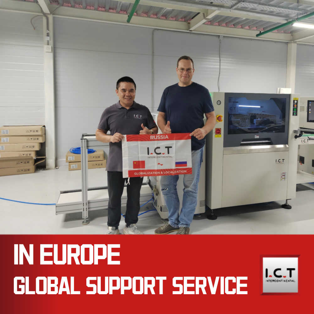 I.C.T | PCB SMD SMT stampante per stencil Macchina serigrafica da 1,2 metri