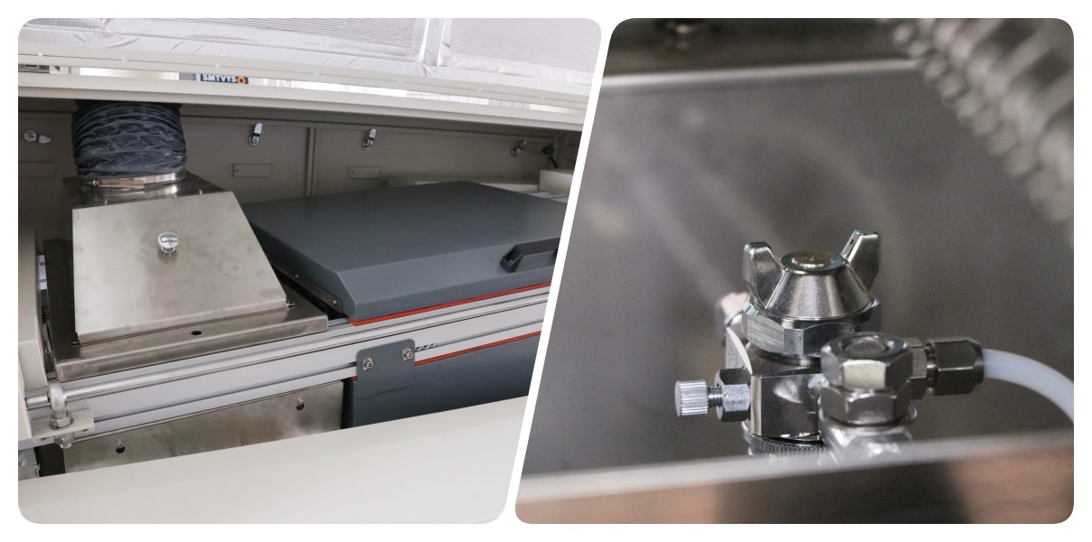 1 sistema di spruzzatura preciso