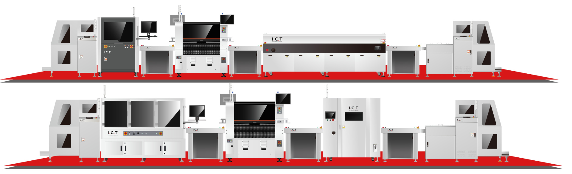 SMT Linea di macchine distributrici