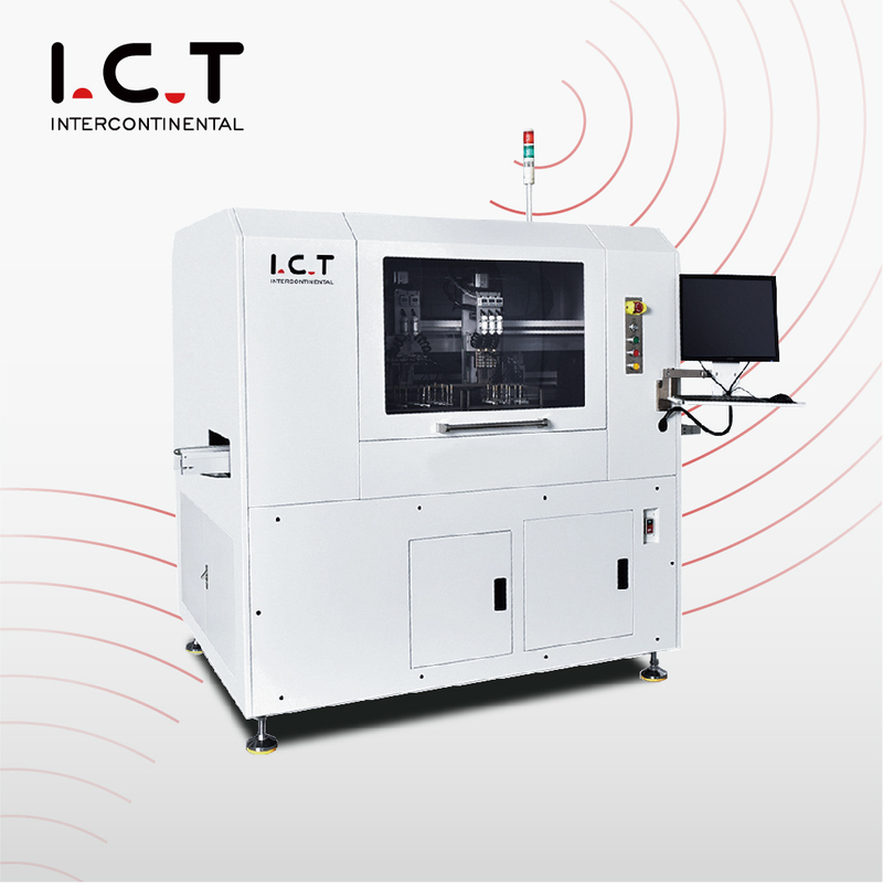 I.C.T |SMT PCBA Router Machine PCB Circuito Depaneling Routing Machine con fotocamera