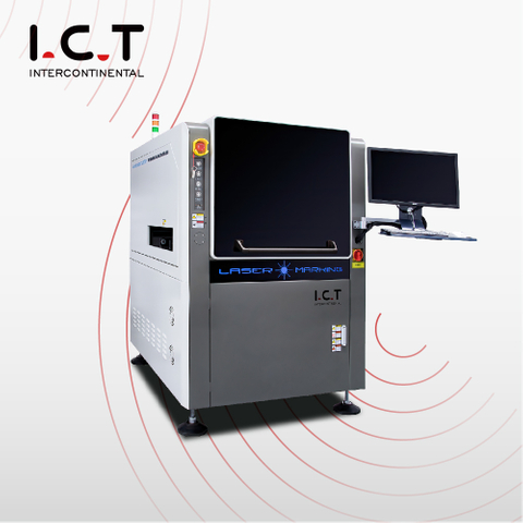 I.C.T |SMT PCB macchina per marcatura laser bidimensionale qr code 20w Prezzo