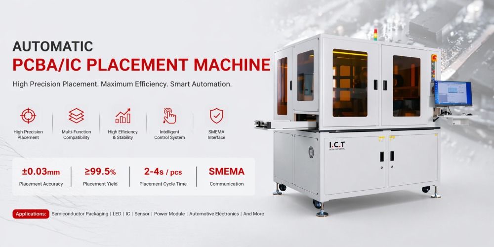 Macchina per il posizionamento dei circuiti integrati