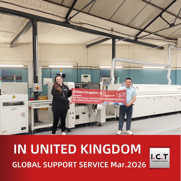 I.C.T Supporto tecnico globale SMT e installazione della linea nel Regno Unito