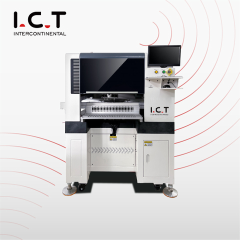 I.C.T |LED Chip Mounter Inline SMD Montaggio Macchina Pick and Place a 8 teste 66 alimentatori