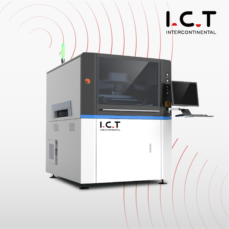 I.C.T |Stampante Smd completamente automatica PCB pasta saldante per schermo di assemblaggio stampino