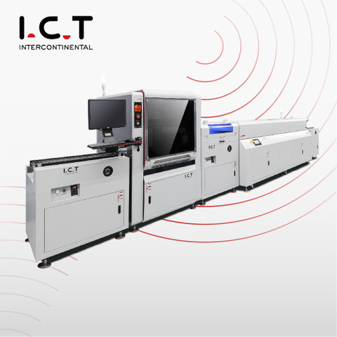 I.C.T |Flessibilità SMT PCBA Linea di verniciatura conforme selettiva doppia digitale per PCB