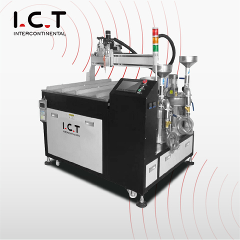 I.C.T |Bordatrice automatica per malta colla per condensatore