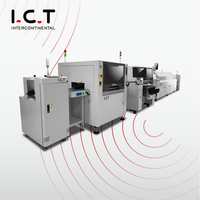 I.C.T |Linea di produzione per assemblaggio PCBA SMT PCB
