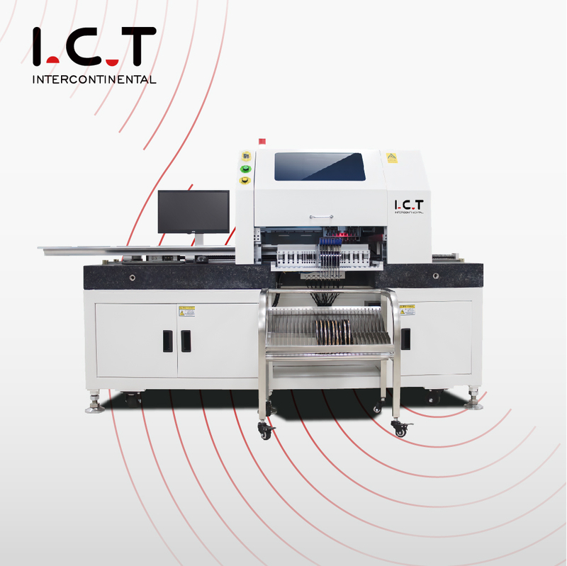 I.C.T |SMD Linea di macchine di produzione Pick and Place per saldatura sottovuoto semiautomatica