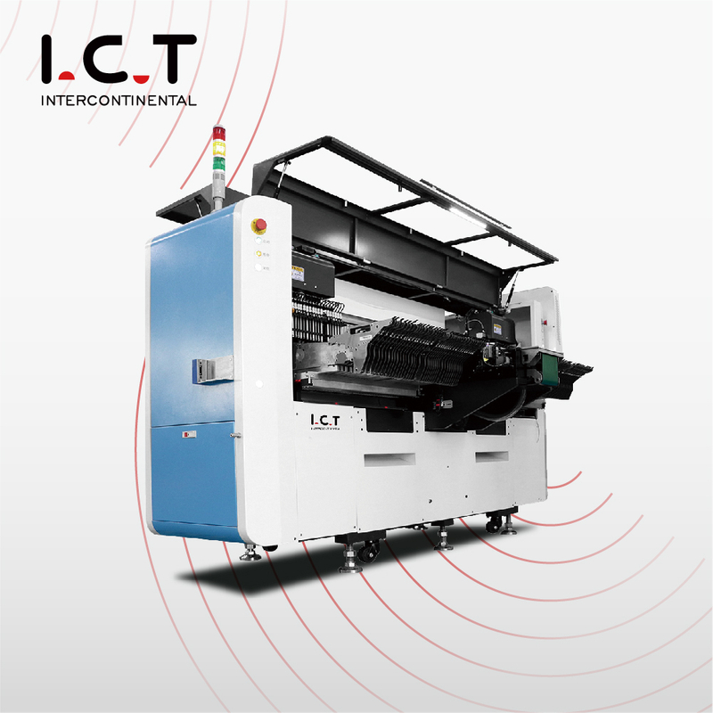 I.C.T |SMT e THT Produttore di macchine di assemblaggio con presa e posizionamento di precisione a 8 teste 