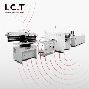 I.C.T |Linea di produzione semiautomatica flessibile e veloce SMD PCBA