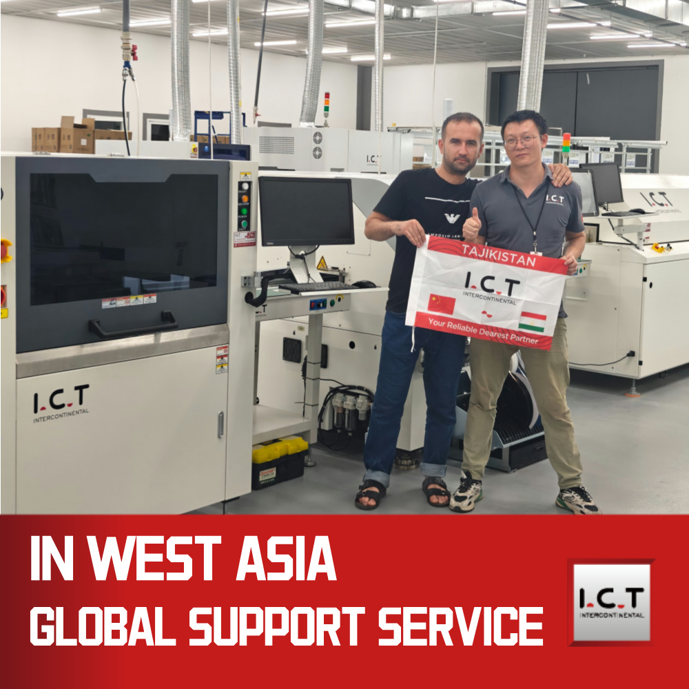 I.C.T | Macchina da stampa completamente automatica SMT pasta saldante stampino macchina da stampa ad alta precisione