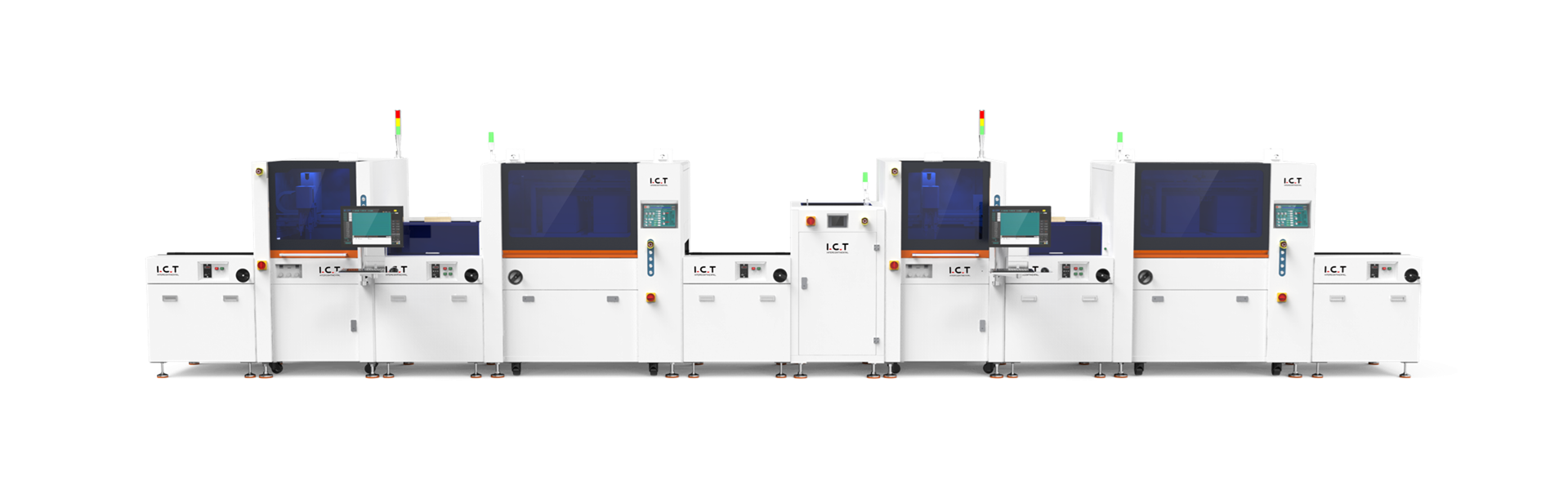 Linea di spalmatura in linea bifacciale con piastra di ritorno