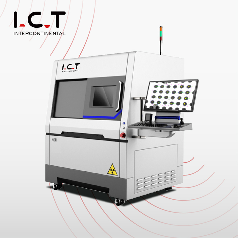 I.C.T |SMT PCB Macchina EMS X-Ray 9100 Microfocus elettronico smt Seamark zm