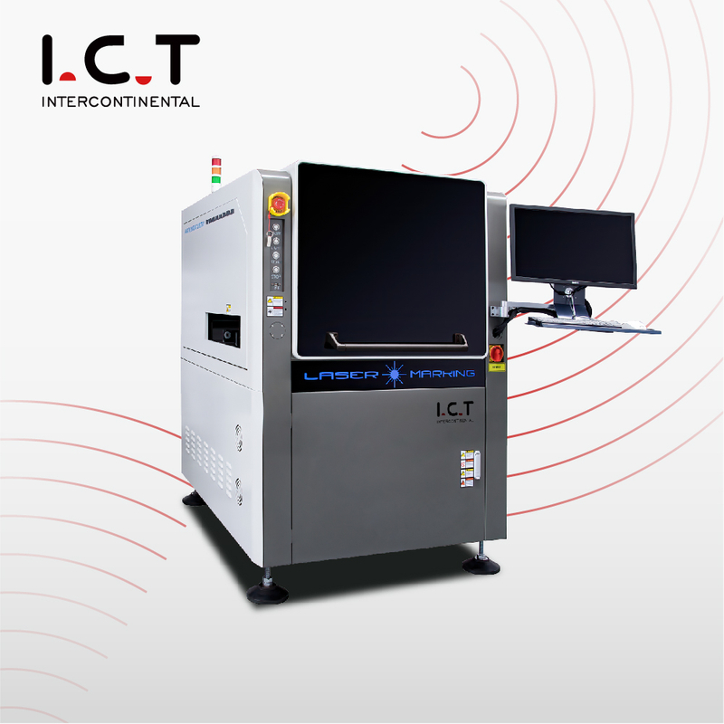 I.C.T |Macchina per marcatura laser in fibra da 50 W, copertura completa
