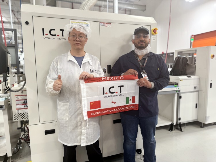 I.C.T supporto all'estero per il forno di cura verticale nel Messico 2