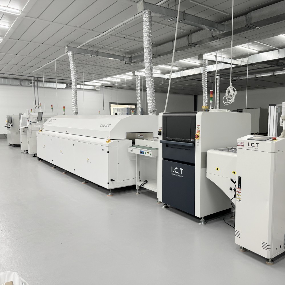I.C.T | SMT linea standard automatica PCB macchina per la stampa di paste saldanti