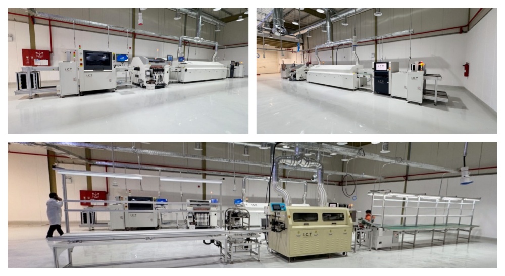 Una linea di produzione di dispositivi elettronici indossabili intelligenti in Arabia Saudita