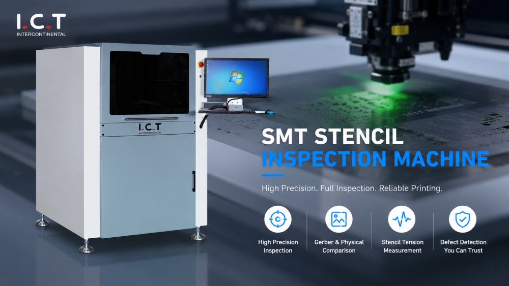 macchina per l'ispezione degli stencil smt