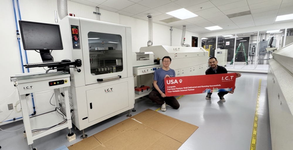 Linea di rivestimento conforme per le schede di controllo dell'energia degli aeromobili commerciali