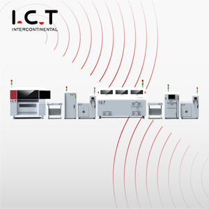I.C.T | Efficace SMD PCB Linea di produzione dell'assembly con alta velocità