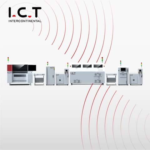 I.C.T |Trasportatore di alta qualità nella macchina per catena di montaggio led SMT PCB per disco flash USB