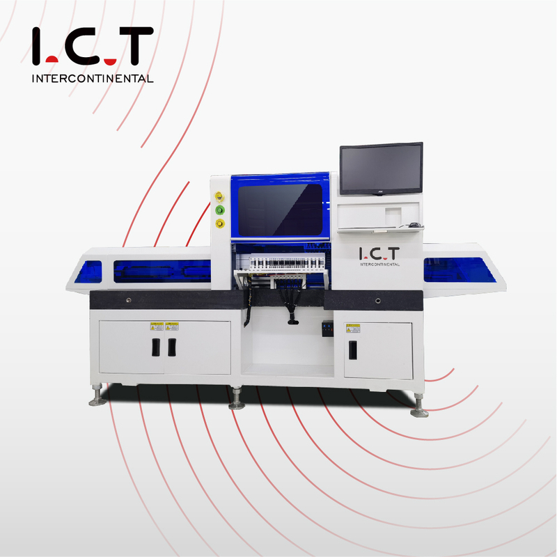 I.C.T |LED Chip Mounter Inline SMD Montaggio Macchina Pick and Place a 8 teste 66 alimentatori