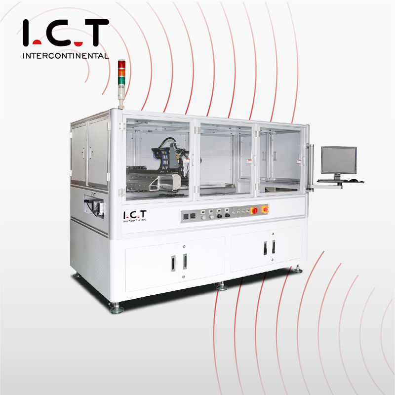 I.C.T |PCB Dispenser automatico di colla Hot Melt Ab Dynamic