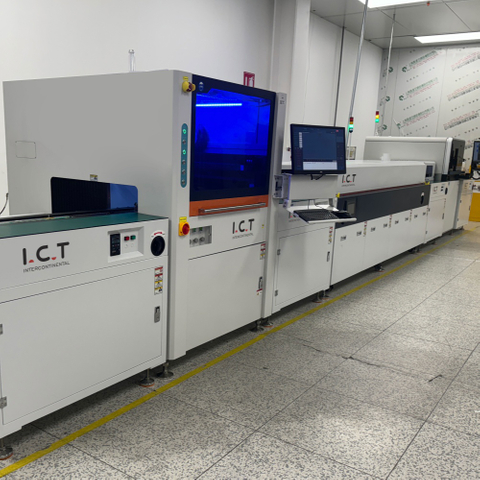 I.C.T丨SMT Macchina automatica per il rivestimento di doppia pellicola digitale PCB uv