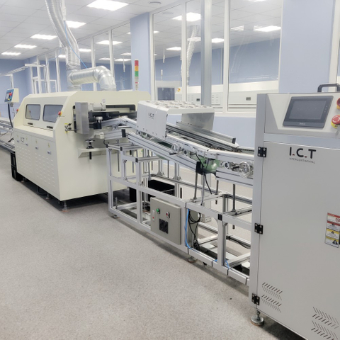 I.C.T | Saldatrice ad onda con flusso per pezzi di grandi dimensioni PCB 