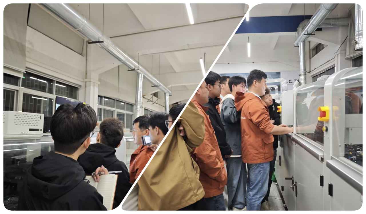 I.C.T Gli ingegneri ricevono una formazione sulla saldatura a onda selettiva