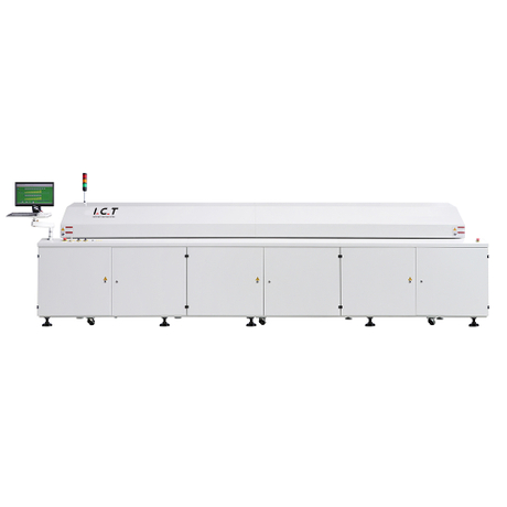 I.C.T |Guide del forno a rifusione a 7 livelli SMT Trasportatore SMT Shmerma 450 mm 