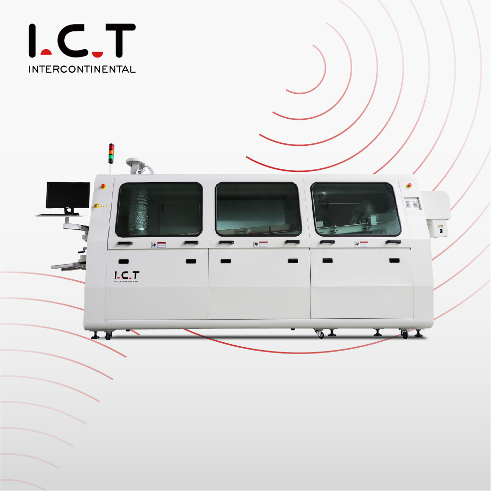 I.C.T |Saldatrice ad onda di azoto a doppia piattaforma Acrab450