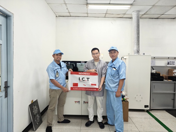 I.C.T Supporto globale per EMS con macchina per depaneling in Indonesia